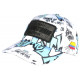 Casquette El Patron Blanche et Bleue Design Streetwear Colombia Baseball CASQUETTES SKR