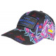 Casquette Plata o Plomo Bleue et Rose Strass Colombia Baseball CASQUETTES SKR