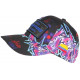 Casquette Plata o Plomo Bleue et Rose Strass Colombia Baseball CASQUETTES SKR