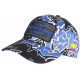 Casquette Plata o Plomo Bleue et Noire Strass Street Colombia Baseball CASQUETTES SKR