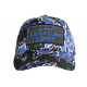 Casquette Plata o Plomo Bleue et Noire Strass Street Colombia Baseball CASQUETTES SKR