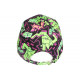 Casquette Plata o Plomo Vert Fluo et Violette Strass Colombia Baseball CASQUETTES SKR