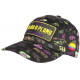 Casquette Plata o Plomo Noire et Jaune Strass Streetwear Colombia Baseball CASQUETTES SKR