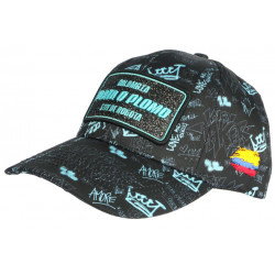 Casquette Plata o Plomo Noire et Bleue Strass Streetwear Colombia Baseball CASQUETTES SKR