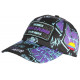 Casquette Plata o Plomo Violette et Noire Strass Streetwear Colombia Baseball CASQUETTES SKR