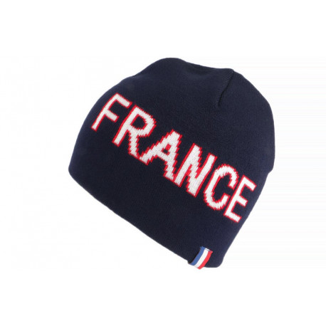 Bonnet France Bleu Blanc Rouge Tricolore en Laine Marine Tendance BONNETS Nyls Création