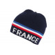 Bonnet France Bleu Blanc Rouge Drapeau Tricolore en Laine Marine BONNETS Nyls Création