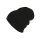 Bonnet Noir Homme et Femme en Laine Fonce Doublure Polaire Haston BONNETS Nyls Création