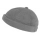 Bonnet Docker Gris Clair en Polaire mode Marin Miki Kerzau BONNETS Nyls Création