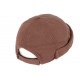 Bonnet Docker Marron Clair en Polaire mode Marin Miki Kerzau BONNETS Nyls Création