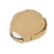 Bonnet Docker Beige en Polaire Look Tendance Marin Miki Kerzau BONNETS Nyls Création