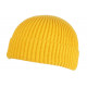 Bonnet Docker Jaune en Laine Mode Marin Miki Tendance Louy BONNETS Nyls Création