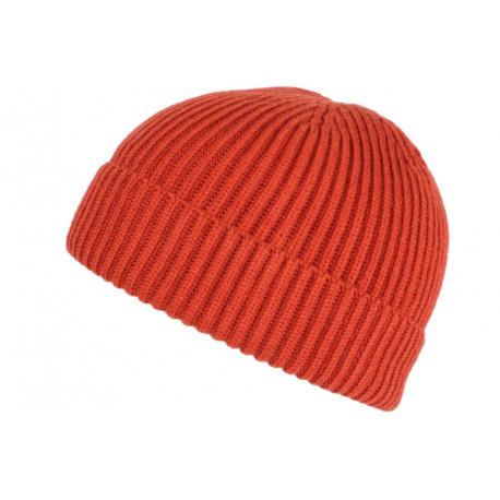 Bonnet Docker Orange en Laine Mode Marin Miki Tendance Louy BONNETS Nyls Création