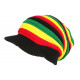 Bonnet Casquette Rasta Rouge Jaune Vert Jamaicain Laine Kift BONNETS Nyls Création