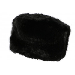 Toque Fourrure Noire Femme Doublure Polaire Classe Tendance Andrea BONNETS Nyls Création