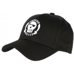 Casquette Piraterie Music Noire et Blanche Streetwear Baseball Rap CASQUETTES Piraterie Music