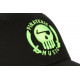 Casquette Piraterie Music Vert Fluo et Noire Streetwear Baseball Rap CASQUETTES Piraterie Music
