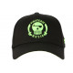 Casquette Piraterie Music Vert Fluo et Noire Streetwear Baseball Booba CASQUETTES Piraterie Music