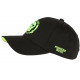 Casquette Piraterie Music Vert Fluo et Noire Streetwear Baseball Booba CASQUETTES Piraterie Music