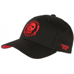 Casquette Piraterie Music Rouge et Noire Streetwear Baseball Rap CASQUETTES Piraterie Music