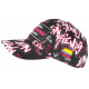 Casquette Plata o Plomo Rose Blanche et Noire Strass Colombia Baseball CASQUETTES SKR