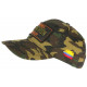 Casquette El Patron Camouflage Militaire Vert Strass Colombia Baseball CASQUETTES SKR