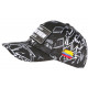 Casquette El Patron Noire et Blanche Print Streetwear Medellin Baseball CASQUETTES SKR