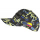 Casquette El Patron Jaune et Bleue Strass Streetwear Medellin Baseball CASQUETTES SKR