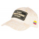 Casquette Plata o Plomo Beige et Blanche Strass Streetwear Colombia Baseball CASQUETTES SKR