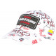 Casquette Plata o Plomo Rouge et Blanche Paillettes Streetwear Colombia CASQUETTES SKR