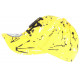 Casquette NY Jaune et Noire Design Tags Streetwear Baseball Paynter CASQUETTES Hip Hop Honour