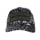 Casquette Piraterie Music Noire Strass Print Streetwear Baseball Booba CASQUETTES Piraterie Music