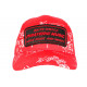 Casquette Piraterie Music Rouge Strass Print Streetwear Baseball Booba CASQUETTES Piraterie Music