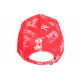 Casquette Piraterie Music Rouge Strass Print Streetwear Baseball Booba CASQUETTES Piraterie Music