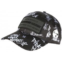 Casquette Piraterie Music Noire Reflect Strass Streetwear Baseball Rap CASQUETTES Piraterie Music
