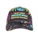 Casquette Piraterie Music Bleue Noire Strass Streetwear Baseball Rap CASQUETTES Piraterie Music