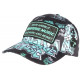 Casquette Piraterie Music Turquoise Noire Glitter Streetwear Baseball CASQUETTES Piraterie Music