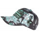 Casquette Piraterie Music Turquoise Noire Glitter Streetwear Baseball CASQUETTES Piraterie Music