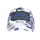 Casquette Piraterie Music Blanche et Bleue Glitter Streetwear Baseball Booba CASQUETTES Piraterie Music