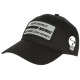 Casquette Piraterie Rap Noire Patch Reflect Argent Streetwear Baseball CASQUETTES Piraterie Music