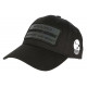Casquette Piraterie Music Noire Ecusson Reflect Streetwear Baseball CASQUETTES Piraterie Music