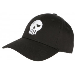 Casquette Piraterie Booba Noire et Blanche Visuel Skull Streetwear Baseball CASQUETTES Piraterie Music