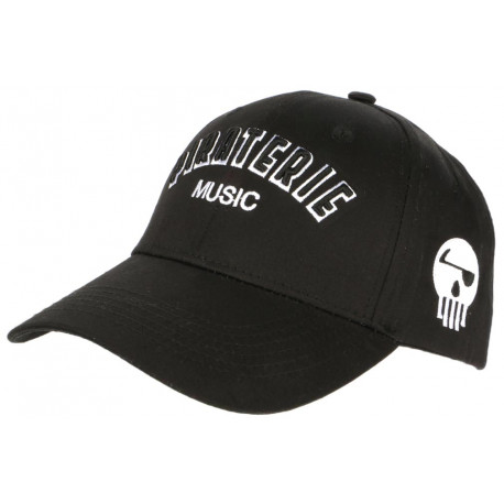 Casquette La Piraterie Booba Noire Broderie Music 3D Streetwear Baseball CASQUETTES Piraterie Music