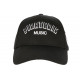 Casquette La Piraterie Rap Noire Broderie Music 3D Streetwear Baseball CASQUETTES Piraterie Music