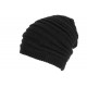 Bonnet Long Noir Rasta Laine Doublure Polaire Fashion Wack BONNETS Nyls Création