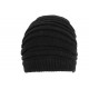 Bonnet Long Noir Rasta Laine Doublure Polaire Fashion Wack BONNETS Nyls Création