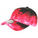 Casquette NY Rouge et Noire Print Streetwear Baseball Fire CASQUETTES Hip Hop Honour