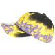 Casquette NY Jaune et Violette Design Streetwear Baseball Fire CASQUETTES Hip Hop Honour