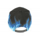 Casquette NY Bleue et Noire Design Streetwear Baseball Fire CASQUETTES Hip Hop Honour