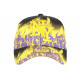 Casquette Enfant Jaune et Violette Streetwear Fire NY Baseball de 7 a 11 ans Casquette Enfant Hip Hop Honour